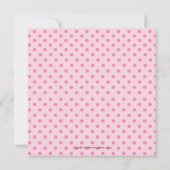 カウトクロスラインガールベビーシャワー招待状 招待状 (裏面)