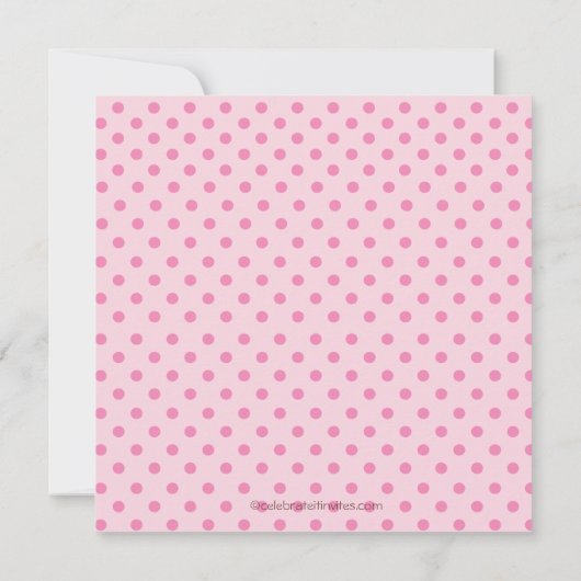 カウトクロスラインガールベビーシャワー招待状 招待状 (裏面)