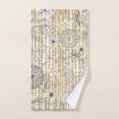 カウトグレガーリーイフローラドールズ金ゴールドストライプデザイン バスタオルセット (ハンドタオル)