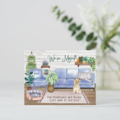 カウトケアンテリアコージーニューホームムービング         案内ポストカード (スタンド正面)