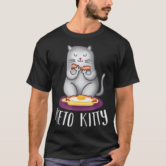 カウトケト子猫ケト生成ダイエット Tシャツ (正面)