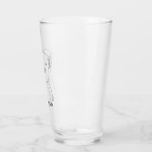 カウトコアラベアラインイラストレーション名前をカスタムする タンブラーグラス (左)