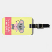 カウトコアラベア先生アクセパーソナライズされたイメント ラゲッジタグ (正面横)