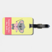 カウトコアラベア先生アクセパーソナライズされたイメント ラゲッジタグ (裏面横)