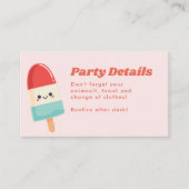 カウトサマーポプシクル誕生日挿入カード 名刺 (正面)