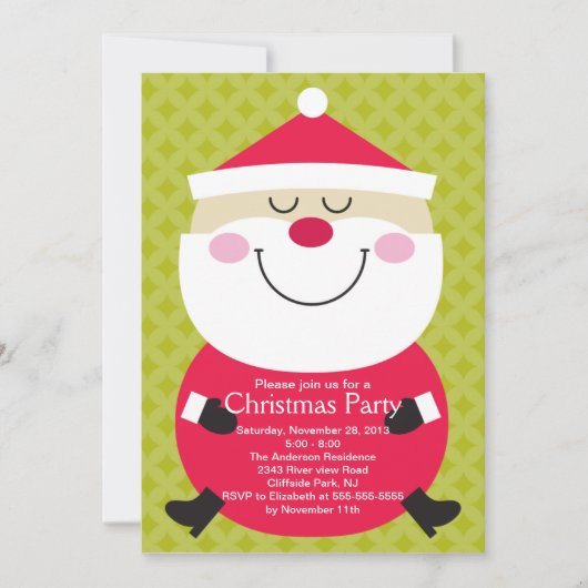 カウトサンタクロースウィンターパーティの招待状 招待状 (正面)