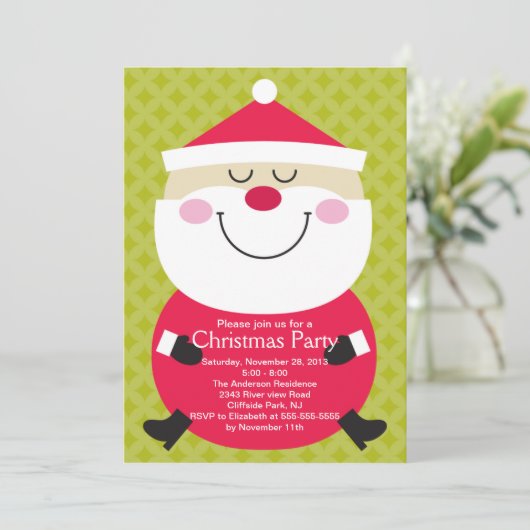 カウトサンタクロースウィンターパーティの招待状 招待状 (スタンド正面)
