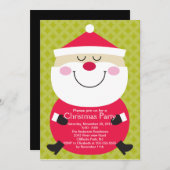 カウトサンタクロースウィンターパーティの招待状 招待状 (正面/裏面)