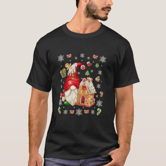 カウトサンタグノミーウィズジンジャーブレッドハウス Tシャツ (正面)