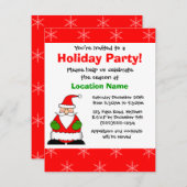 カウトサンタホリデーパーティ招待状 招待状 (正面/裏面)