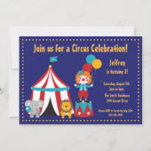 カウトサーカスキッドズ誕生日招待状 招待状 (正面)