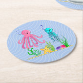 カウトシーライフ紙コースター ラウンドペーパーコースター (アングル)