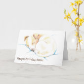 カウトジャックラッセルピードッグ誕生日 カード (黄色い花)