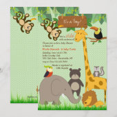 カウトジャングルアニマンルズ招待状 招待状 (正面/裏面)