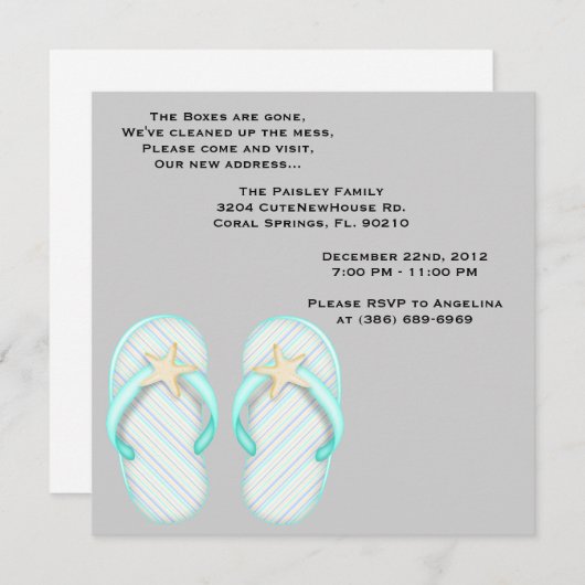 カウトスイートハウスウォーミングパーティー招待状 招待状 (正面/裏面)