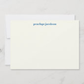 カウトスカンジナビアピンクブルーフォークカスタムフローラ ノートカード (正面)