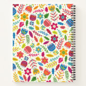 カウトスカンジナビアフローラパーソナライズされたレシピ ノートブック (裏面)