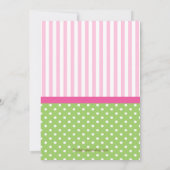 カウトストークベビーガールベビーシャワー招待状 招待状 (裏面)