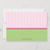 カウトストークベビーガールベビーシャワー招待状 招待状 (裏面)