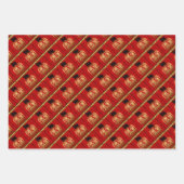 カウトタイガーイ中国のヤー〔占星術の〕十二宮図誕生日WP3P ラッピングペーパーシート (正面2)