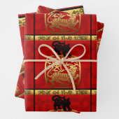 カウトタイガーイ中国のヤー〔占星術の〕十二宮図誕生日WP3P ラッピングペーパーシート (インサイチュ)