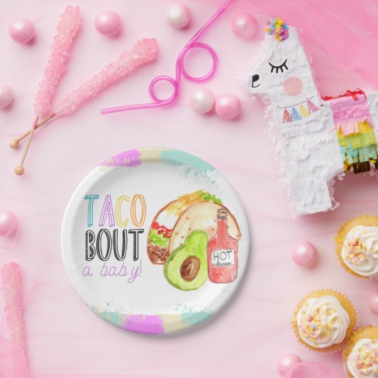 カウトタコフィエスタテーマバビーシャワー紙プレート ペーパープレート (パーティー)