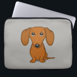 カウトダクシュント| Cartoon Wiener Dog ラップトップスリーブ<br><div class="desc">かわいい漫画のドキー</div>