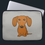 カウトダクシュント| Cartoon Wiener Dog ラップトップスリーブ<br><div class="desc">かわいい漫画のドキー</div>