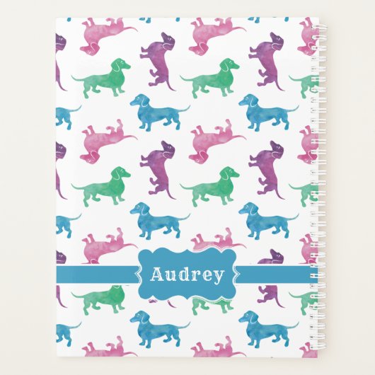 カウトダシュンズ名前をカスタムするパステルカラーズ プランナー手帳 (裏面)