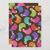 カウトチキン鶏ナイトバチェロレッテ招待状 招待状 (正面/裏面)