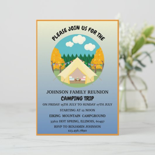 カウトツリー&テントサマーキャンピングファミリー懇親会 招待状 (スタンド正面)