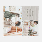 カウトツーフォトフ最高のレンズ引用文カスタムタウペ  フリースブランケット (正面(横))