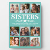 カウトティール（緑がかった色）シスターズフォトコラージュ フォトプラーク (正面)