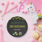 カウトトラクタファーム第3誕生日紙吹雪招待状RSV ペーパープレート (パーティー)