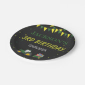 カウトトラクタファーム第3誕生日紙吹雪招待状RSV ペーパープレート (アングル)