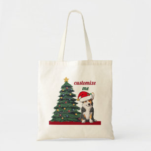 カウトトリカラーコルギクリスマスツリーカスタムホリデー トートバッグ