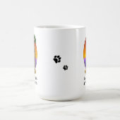 カウトトロピカルアイランドビーチダクシュント(黒&タン) コーヒーマグカップ (中央)