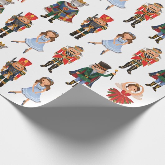 カウトナッツクラッカーウィンターホリデークリスマスパーティー ラッピングペーパー (角)