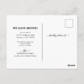 カウトハウスウィズハート引っ越しました新住所 ポストカード (裏面)