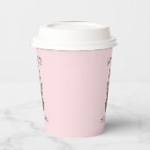 カウトハッピーイースターパーティーピンクバニーカスタム 紙コップ (左)