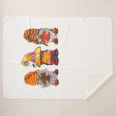 カウトハロウィーン格言オータムカプチンズ秋ホリデー シェルパブランケット (正面(横))