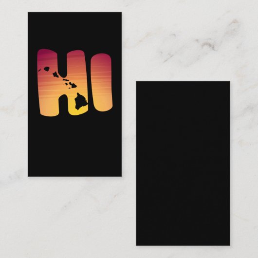 カウトハワイアンアイランズハワイマウイオアフ 名刺 (正面/裏面)