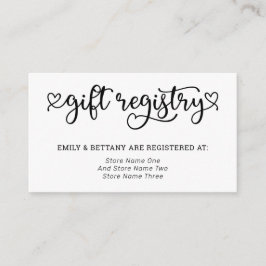 カウトハートズギ結婚フト登録 エンクロージャーカード