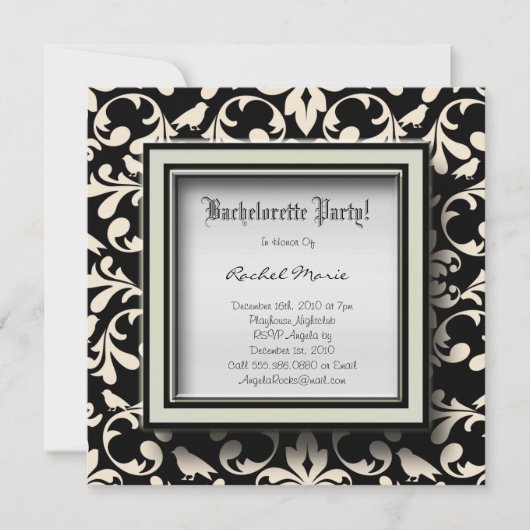 カウトバチェロレッテデザイナ招待状 招待状 (正面)