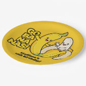 カウトバナナスカスタム文字 ペーパープレート (アングル)