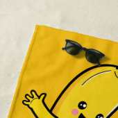 カウトバナナス名前をカスタムするビーチタオル ビーチタオル (インサイチュ)