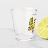 カウトバナナス名前をカスタムする ショットグラス (左)