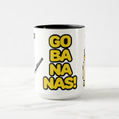 カウトバナナス名前をカスタムする マグカップ (中央)