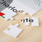 カウトバニーラビットクリスマスホリデーテーマ ジグソーパズル (側面)