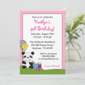 カウトパンダバースデーパーティ招待状 招待状 (スタンド正面)